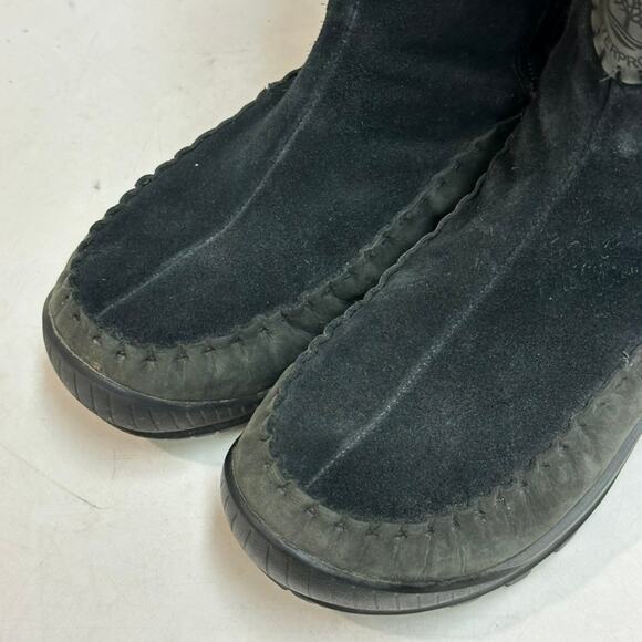 Timberland Mount Holly Boots | eBay VERY GOOD Timberland Mount Holly Black Gray Suede Waterproof Zip Winter Boots 9